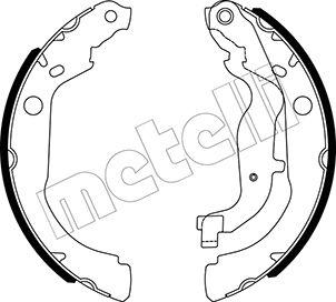 Metelli 53-0535 - Jeu de mâchoires de frein cwaw.fr