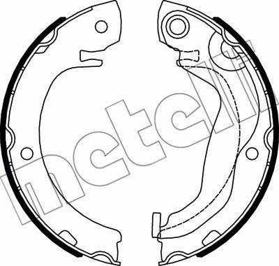 Metelli 53-0527 - Jeu de mâchoires de frein, frein de stationnement cwaw.fr