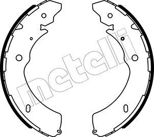 Metelli 53-0572 - Jeu de mâchoires de frein cwaw.fr