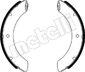 Metelli 53-0642 - Jeu de mâchoires de frein cwaw.fr