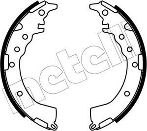 Metelli 53-0687 - Jeu de mâchoires de frein cwaw.fr