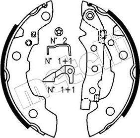 Metelli 53-0623K - Jeu de mâchoires de frein cwaw.fr