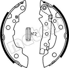 Metelli 53-0623 - Jeu de mâchoires de frein cwaw.fr