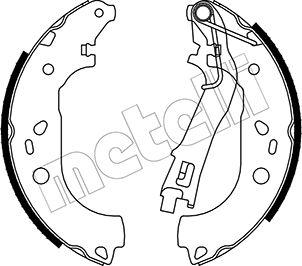 Metelli 53-0099 - Jeu de mâchoires de frein cwaw.fr