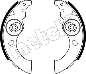 Metelli 53-0054 - Jeu de mâchoires de frein cwaw.fr