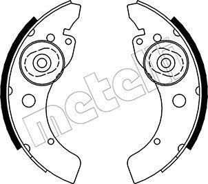 Metelli 53-0053 - Jeu de mâchoires de frein cwaw.fr