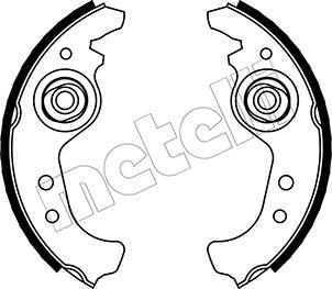 Metelli 53-0063 - Jeu de mâchoires de frein cwaw.fr