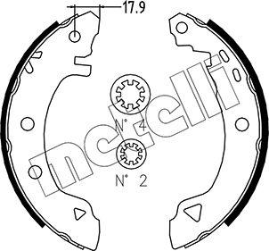 Metelli 53-0001 - Jeu de mâchoires de frein cwaw.fr