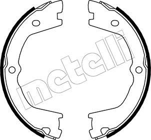 Metelli 53-0086 - Jeu de mâchoires de frein, frein de stationnement cwaw.fr