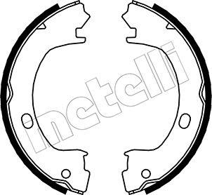 Metelli 53-0031 - Jeu de mâchoires de frein, frein de stationnement cwaw.fr