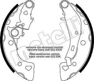 Metelli 53-0024Y - Jeu de mâchoires de frein cwaw.fr