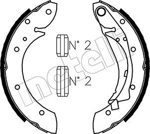 Metelli 53-0023 - Jeu de mâchoires de frein cwaw.fr