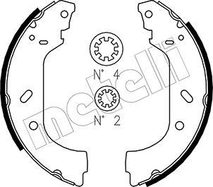 Metelli 53-0074 - Jeu de mâchoires de frein cwaw.fr