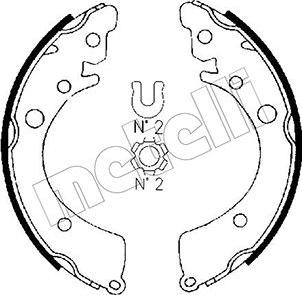 Metelli 53-0149 - Jeu de mâchoires de frein cwaw.fr