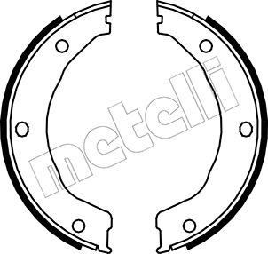 Metelli 53-0145 - Jeu de mâchoires de frein, frein de stationnement cwaw.fr