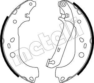 Metelli 53-0142 - Jeu de mâchoires de frein cwaw.fr