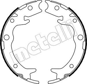 Metelli 53-0159 - Jeu de mâchoires de frein, frein de stationnement cwaw.fr