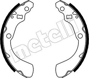 Metelli 53-0156 - Jeu de mâchoires de frein cwaw.fr