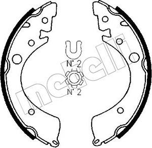 Metelli 53-0151 - Jeu de mâchoires de frein cwaw.fr