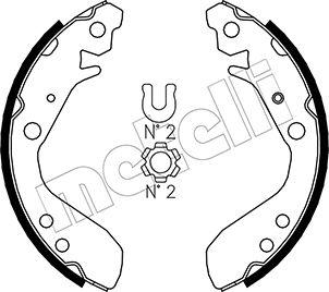 Metelli 53-0158 - Jeu de mâchoires de frein cwaw.fr