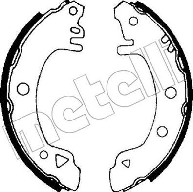 Metelli 53-0107 - Jeu de mâchoires de frein cwaw.fr