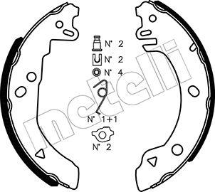 Metelli 53-0118K - Jeu de mâchoires de frein cwaw.fr