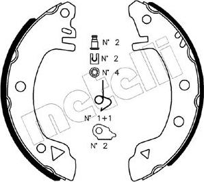 Metelli 53-0112K - Jeu de mâchoires de frein cwaw.fr