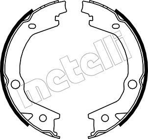 Metelli 53-0184 - Jeu de mâchoires de frein, frein de stationnement cwaw.fr