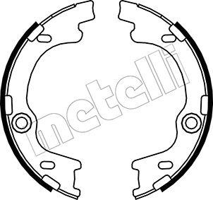 Metelli 53-0185 - Jeu de mâchoires de frein, frein de stationnement cwaw.fr