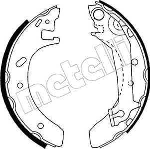 Metelli 53-0124 - Jeu de mâchoires de frein cwaw.fr