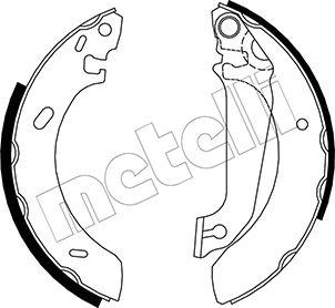 Metelli 53-0120 - Jeu de mâchoires de frein cwaw.fr