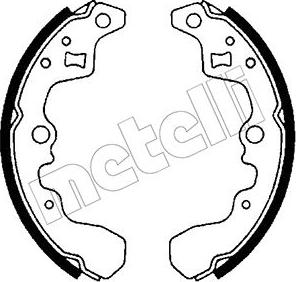 Metelli 53-0391 - Jeu de mâchoires de frein cwaw.fr