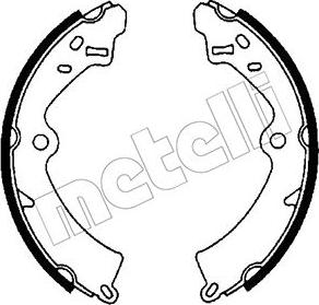 Metelli 53-0392 - Jeu de mâchoires de frein cwaw.fr