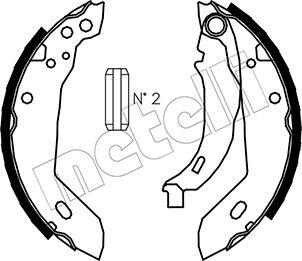 Metelli 53-0344 - Jeu de mâchoires de frein cwaw.fr