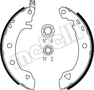 Metelli 53-0346 - Jeu de mâchoires de frein cwaw.fr