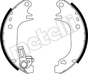 Metelli 53-0343Y - Jeu de mâchoires de frein cwaw.fr