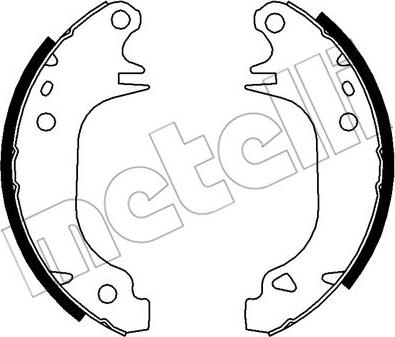 Metelli 53-0343 - Jeu de mâchoires de frein cwaw.fr