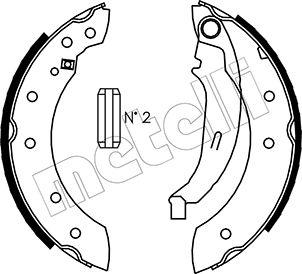 Metelli 53-0350 - Jeu de mâchoires de frein cwaw.fr