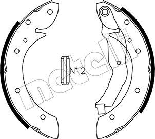 Metelli 53-0351 - Jeu de mâchoires de frein cwaw.fr