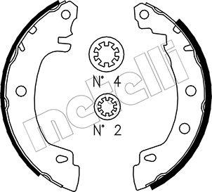 Metelli 53-0353 - Jeu de mâchoires de frein cwaw.fr