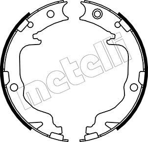 Metelli 53-0362 - Jeu de mâchoires de frein, frein de stationnement cwaw.fr