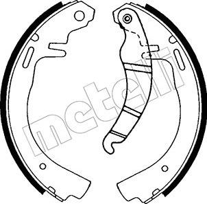 Metelli 53-0300 - Jeu de mâchoires de frein cwaw.fr