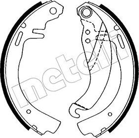 Metelli 53-0303 - Jeu de mâchoires de frein cwaw.fr