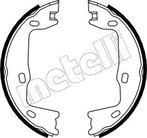 Metelli 53-0302 - Jeu de mâchoires de frein, frein de stationnement cwaw.fr