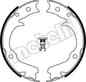 Metelli 53-0386 - Jeu de mâchoires de frein, frein de stationnement cwaw.fr