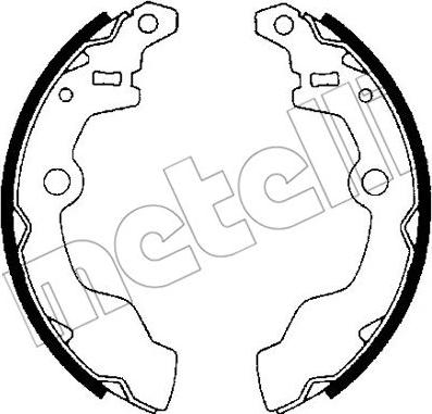 Metelli 53-0380 - Jeu de mâchoires de frein cwaw.fr