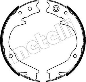 Metelli 53-0388 - Jeu de mâchoires de frein, frein de stationnement cwaw.fr