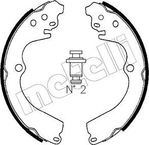 Metelli 53-0383 - Jeu de mâchoires de frein cwaw.fr