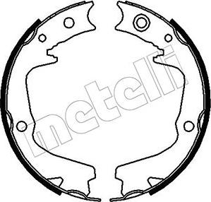 Metelli 53-0387 - Jeu de mâchoires de frein, frein de stationnement cwaw.fr