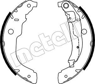 Metelli 53-0333 - Jeu de mâchoires de frein cwaw.fr